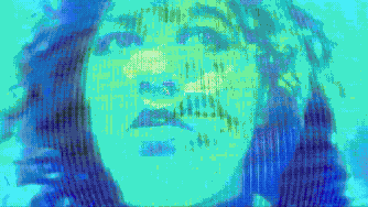 glitched video